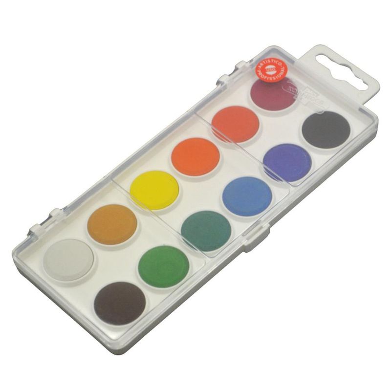 Estojo de Aquarela em Pastilhas C/ 12 Cores Ref. 17151 Keramik (01 unidade)