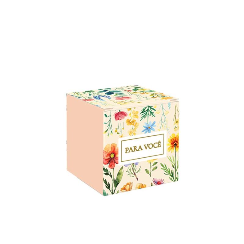 Caixa Practice P/ 1 Doce Atelier das Flores 5x5x5cm Ref. C5987 Ideia (01 unidade)
