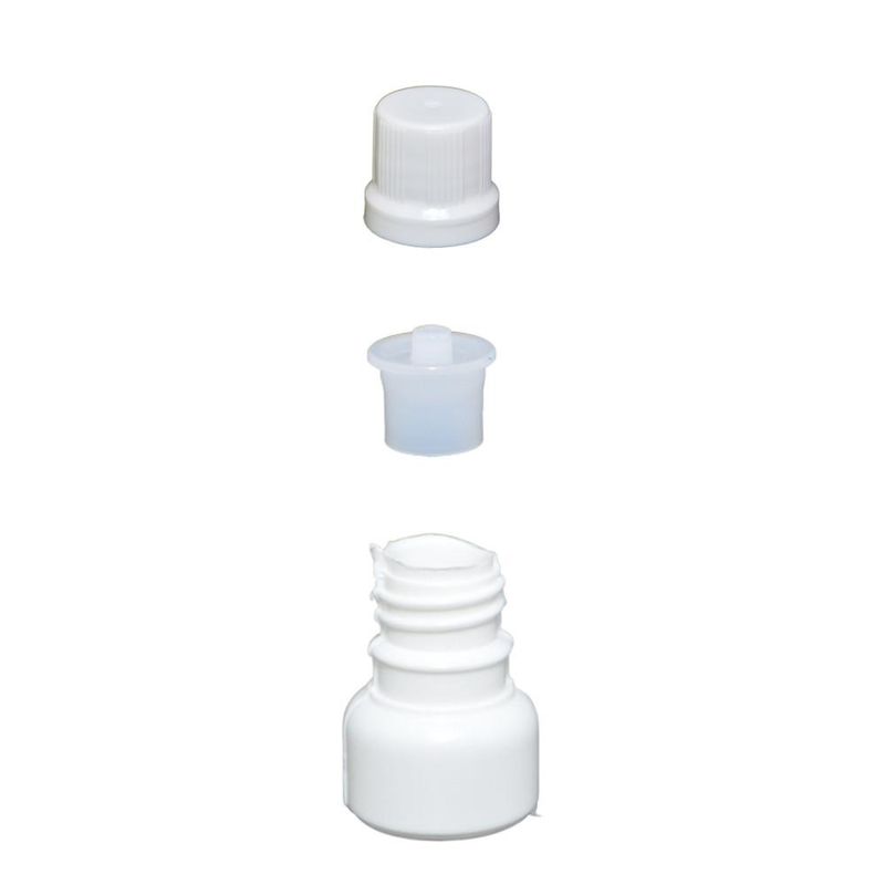 Frasco de Plástico Branco 10ml Rosca 18mm Emplasquil (100 unidades)