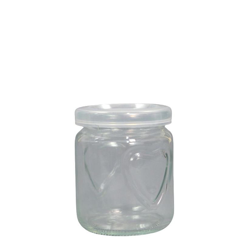 Pote de Vidro C/ Tampa Plástica 150ml 7.8x6cm Facilit.Ud (01 unidade)