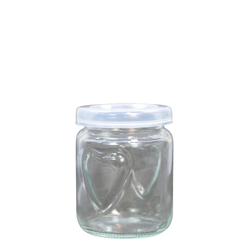 Pote de Vidro C/ Tampa Plástica 150ml 7.8x6cm Facilit.Ud (01 unidade)