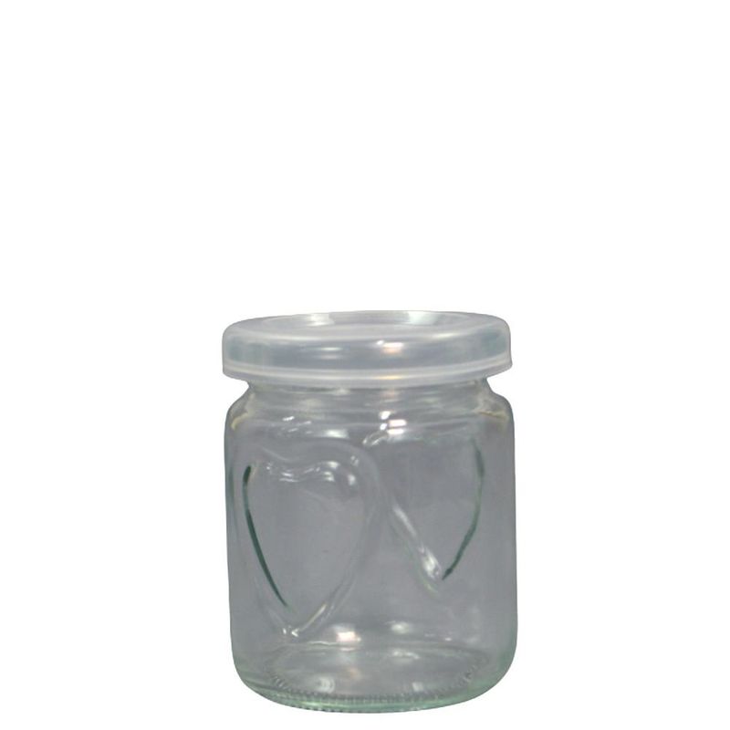 Pote de Vidro C/ Tampa Plástica 150ml 7.8x6cm Facilit.Ud (01 unidade)