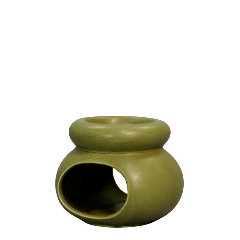 Difusor de Cerâmica Aquecido a Vela Verde 8.5x7x6.5cm Ref. DAM636 (01 unidade)