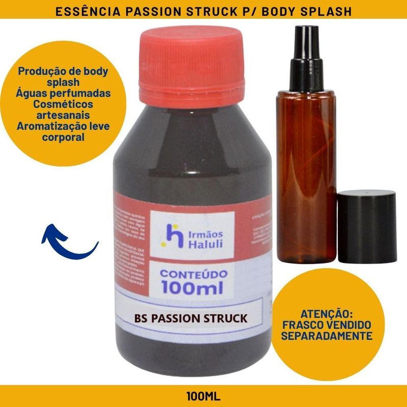 Essência Passion Struck P/ Body Splash Linha Vermelha Irmãos Haluli (100ml)