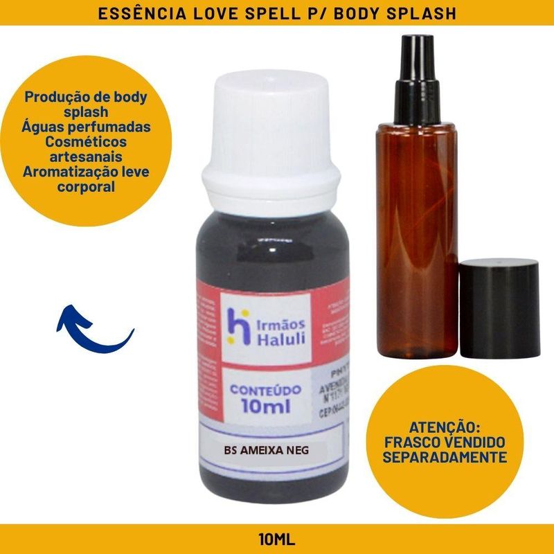 Essência Ameixa Negra P/ Body Splash Linha Vermelha Irmãos Haluli (10ml)