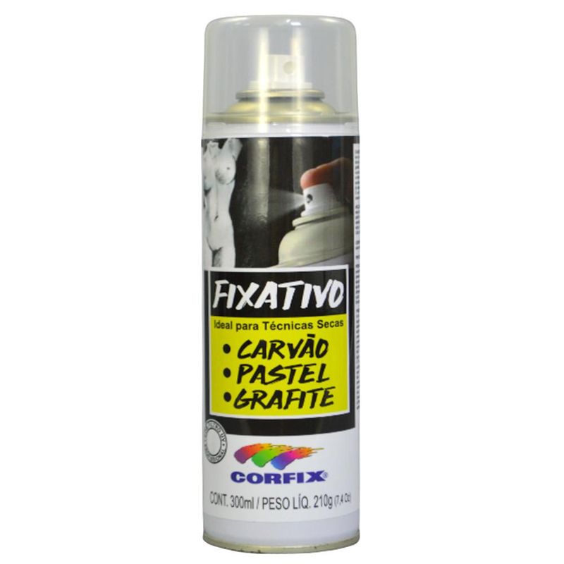 Fixativo Spray P/ Carvão, Pastel e Grafite Técnicas Secas Corfix (300ml)