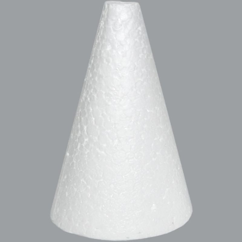 Cone de Isopor Maciço 130x240mm Styroform (01 unidade)