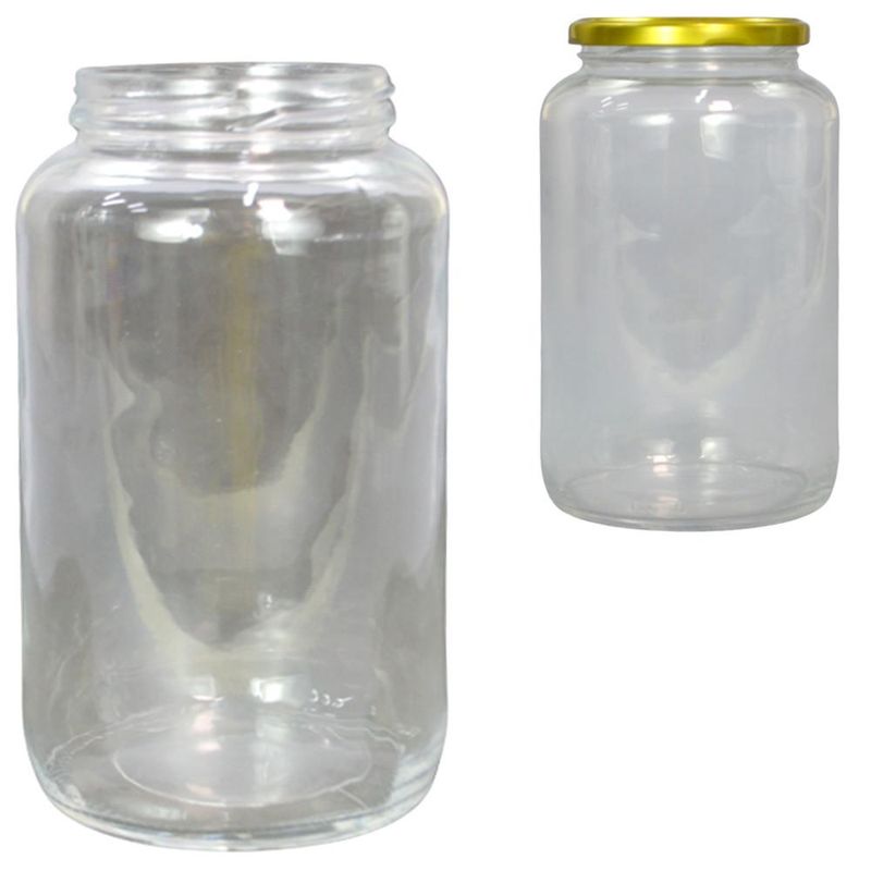 Pote de Vidro Redondo S/ Tampa P/ Conserva 810ml Ref. 9085 Nadir (01 unidade)