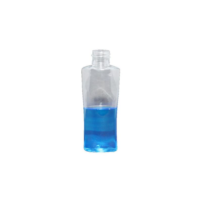 Frasco PET 60ml Modelo 3 Transparente Rosca 20-410 Spiltag (01 unidade)