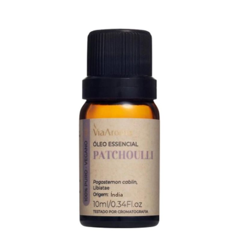 Óleo Essencial Patchoulli Índia Aroma (10ml)