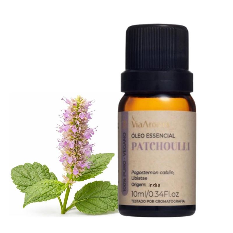 Óleo Essencial Patchoulli Índia Aroma (10ml)
