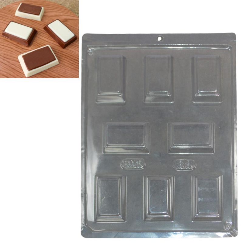Forma de Acetato Simples Tablete Evelin C/ 8 Cavidades 27gr Ref. 38 BWB (01 unidade)