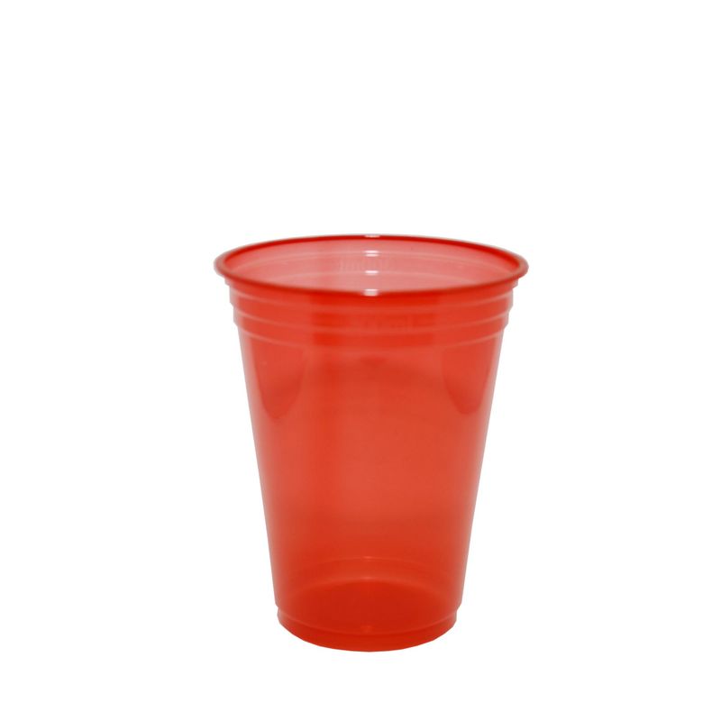 Copo Plástico Balada (PPT 330) 300ml PP Vermelho Copobras (25UND)