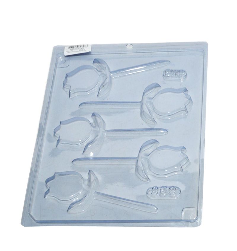 Forma em Acetato Pirulito Tulipa RF-252 BWB (01UND)