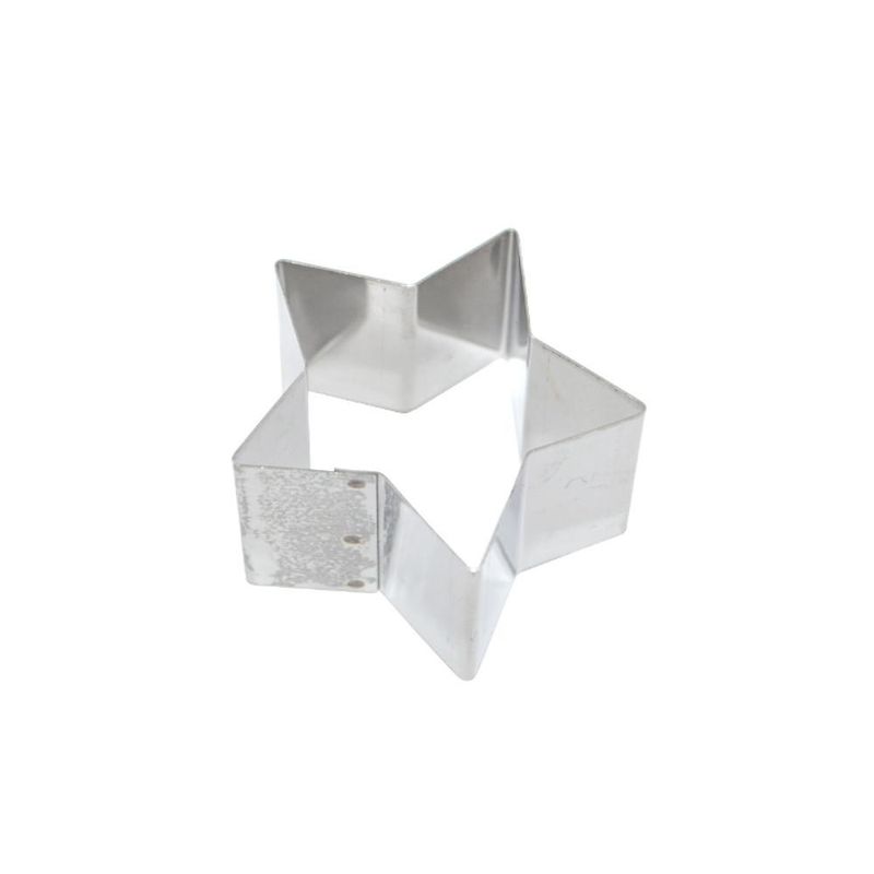 Cortador de Inox Estrela N. 2 6x4cm Ref. 0958 Caparroz (01 unidade)