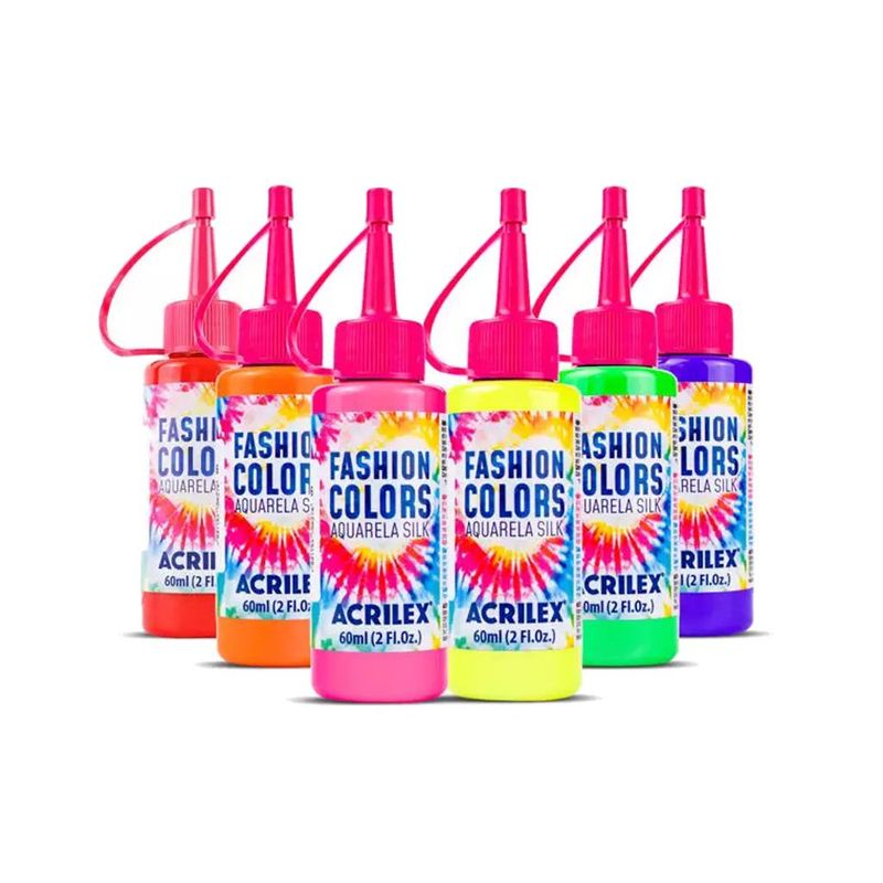 Fashion Colors Aquarela Silk 60ml Acrilex (01UND)-565-Vinho