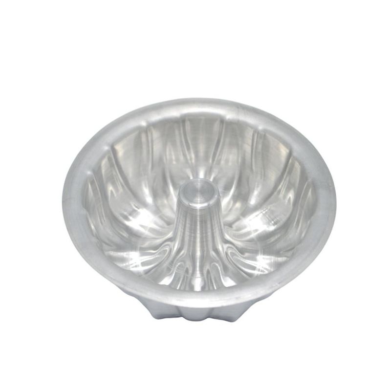 Forma de Alumínio C/ Tubo Decorada Suíça N.3 13x6cm Alumínio Circular (01 unidade)