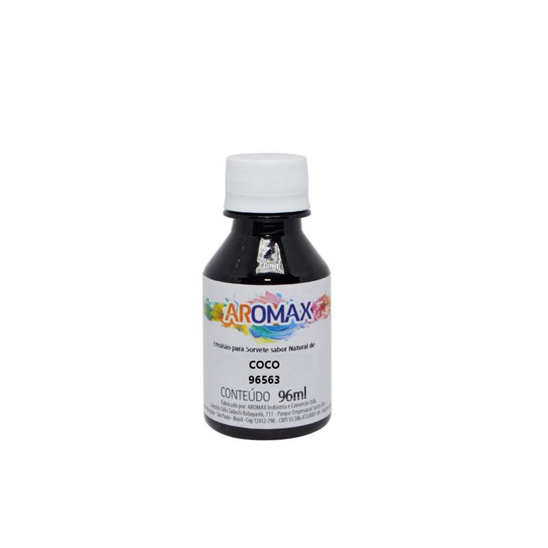 Emulsão para Sorvete Sabor Coco Aromax (96 ml)