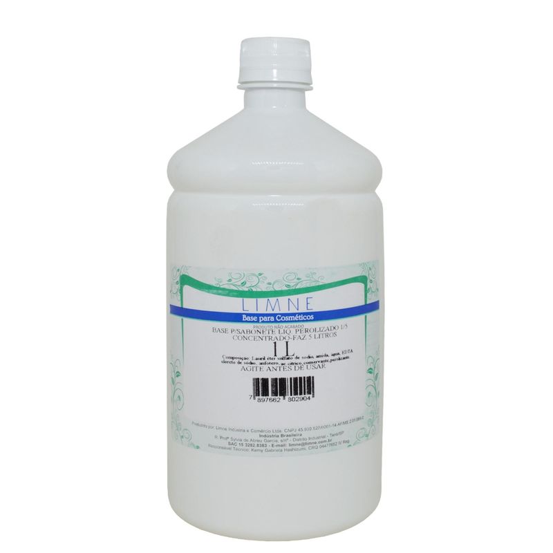 Base para Sabonete Líquido Perolizado 1/5 Concentrado Limne (01 Litro)