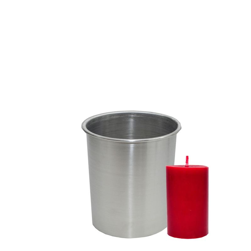 Forma para Vela Cilíndrica 6x6cm em alumínio Ref. 25336 (01UND)