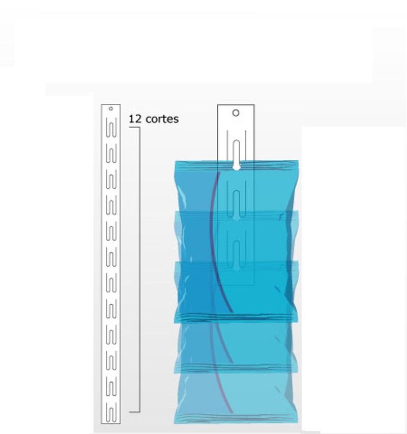 Clip Strip Padrão C/ 12 Posições 620X35X0,7mm (01 unidade)