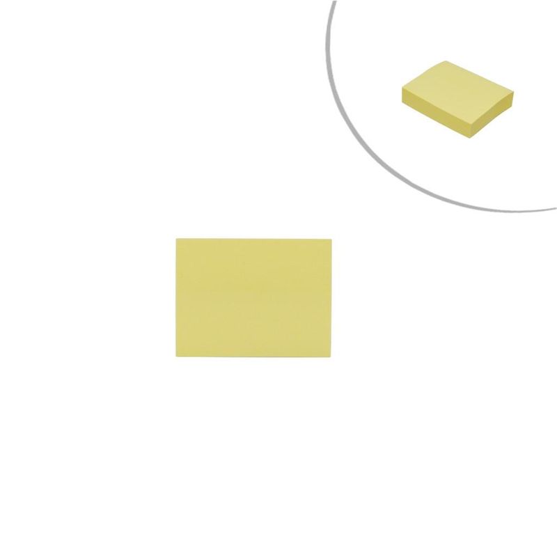 Bloco Adesivo Amarelo 38 mm x 50 mm com 4 Blocos Colacril (400 folhas)