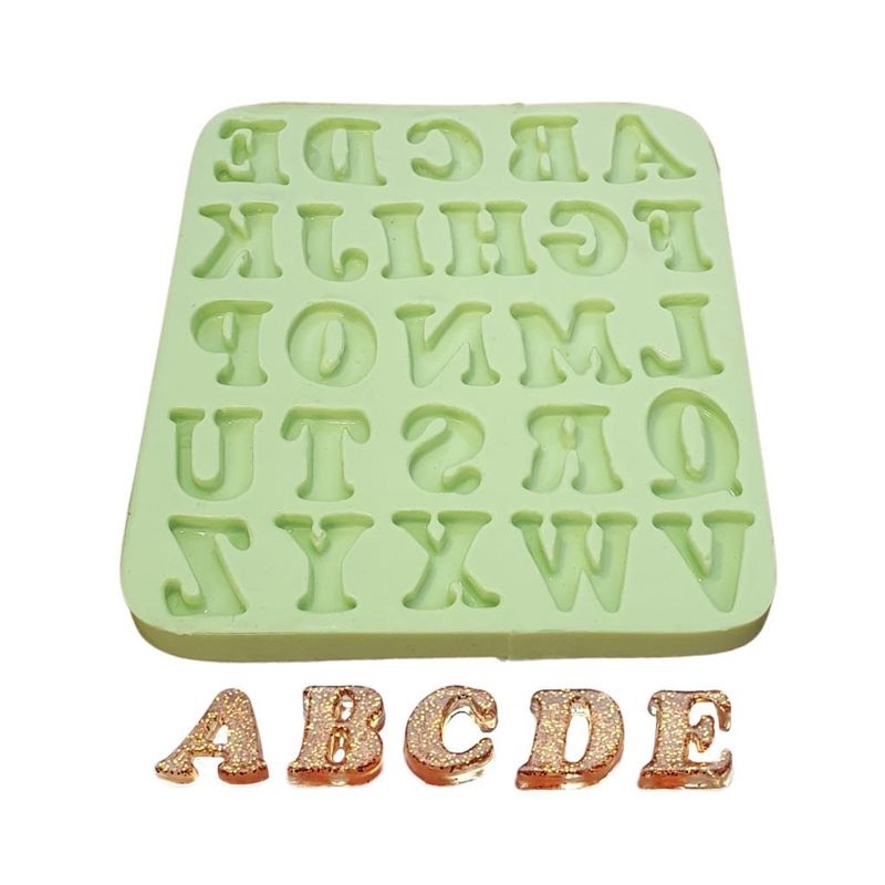 Molde de Silicone Letras Mini Ref.150 Acquacolor (01 unidade)
