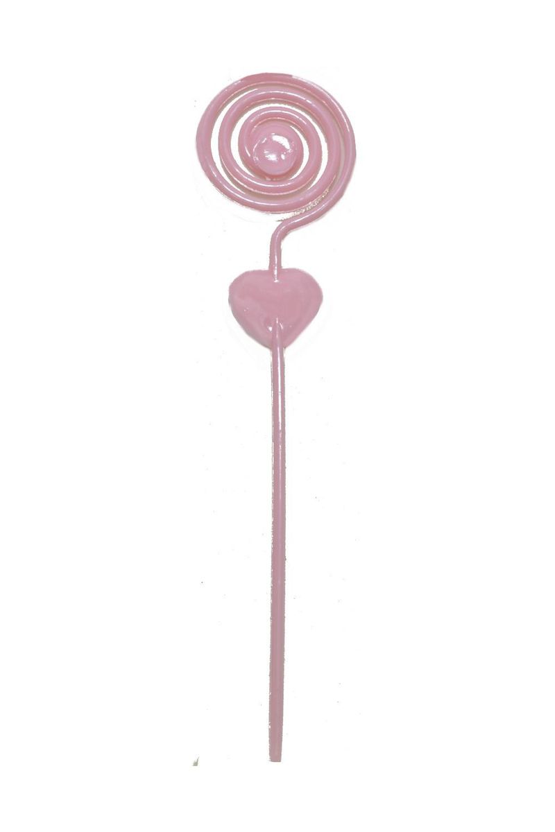 Espiral Plástico Rosa Bebê 2,8cm x 11,6cm (10 unidades)