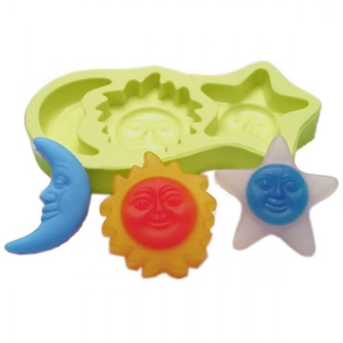 Molde de Silicone Astros 3 Cavidades 3278 Acquacolor (01UND)