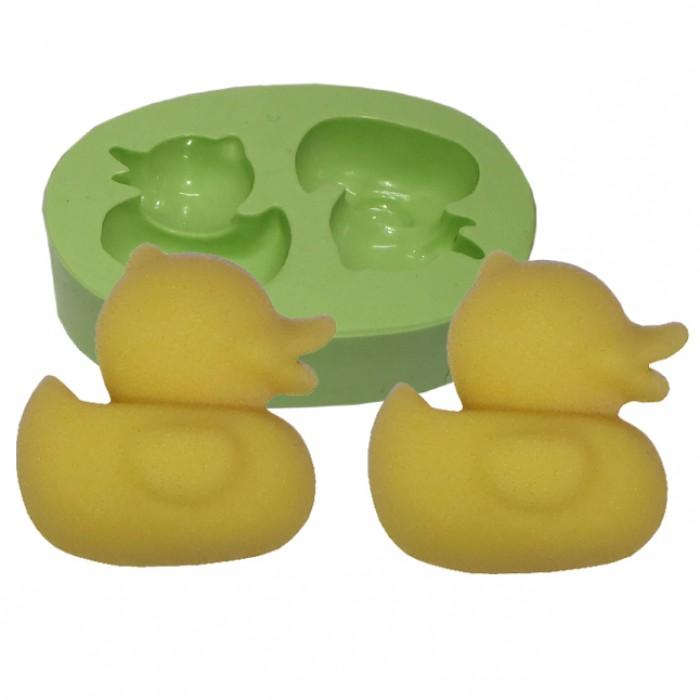 Molde de Silicone Patinhos com 2 Cavidades Ref. 8643 Acquacolor (01UND)