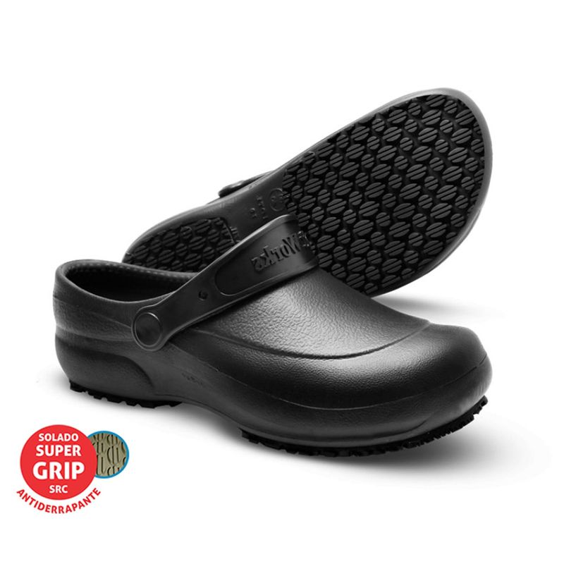 Calçado Profissional Antiderrapante Ref. BB60 Cor Preto Soft Works-33/34