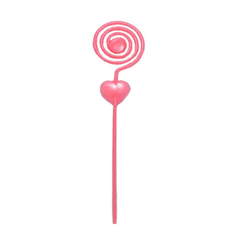 Espiral Plástico Rosa 2,8cm x 11,6cm (10 unidades)