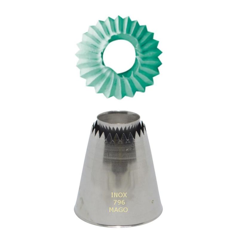 Bico de Inox para Confeitaria Especial 796 Ref. 7202 Mago (01 unidade)