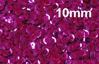 Lantejoula Metálica 10mm Ref. 130 Pink Lantecor (100 gramas)