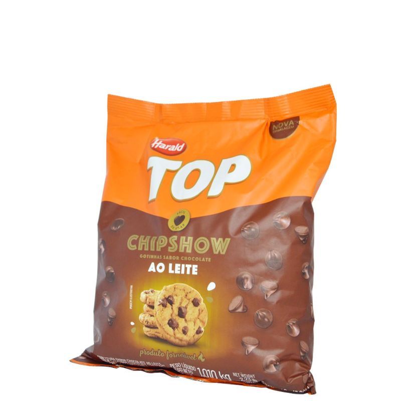 Cobertura Gotinhas Sabor Chocolate ao Leite Chipshow Top Harald (1.010kg)