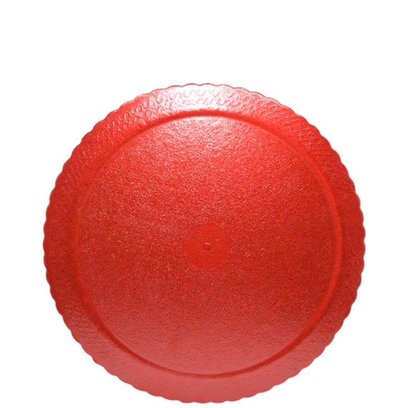 Cakeboard Redondo Ondulado Vermelho 15cm Ultrafest (01 unidade)