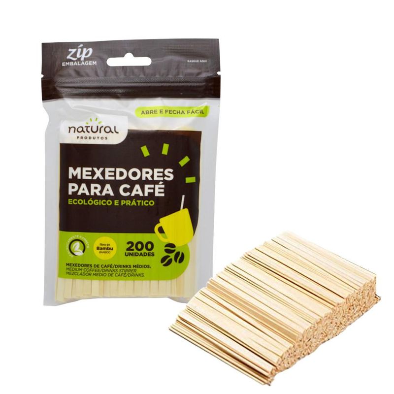 Mexedores para Café Natural Produtos (200 unidades)