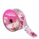 Fita de Cetim ECF 005TR 22mm Cor 078 Luvinhas Poá Rosa Progresso (10 metros)