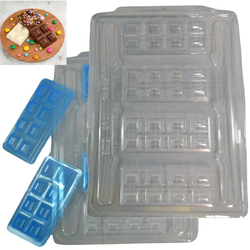 Forma de Acetato com Silicone SP Tablete Casca Fina 40g Ref. 3701 BWB (01 unidade)