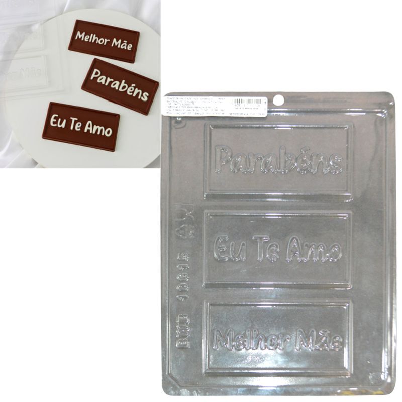 Forma de Acetato Simples Tablete Mensagens Ref. 10615 BWB (01 unidade)