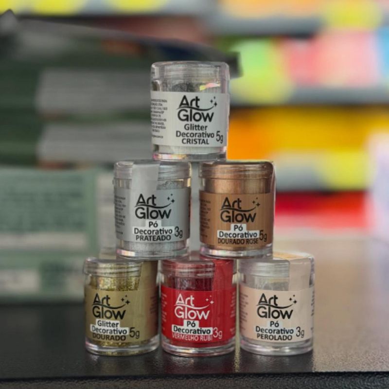 Pó Decorativo ArtGlow (5 gramas)-prateado