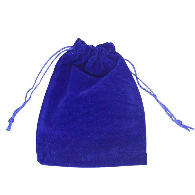 Saco de Poliéster Veludo Azul Escuro 12x15cm Comercial Wei (12 unidades)