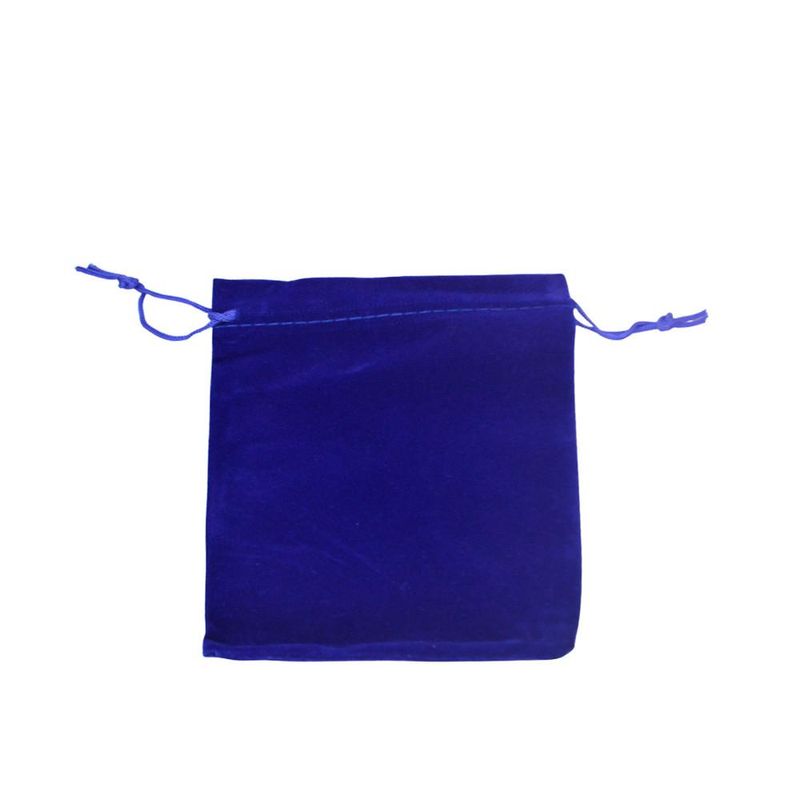 Saco de Poliéster Veludo Azul Escuro 7x9cm Comercial Wei (12 unidades)