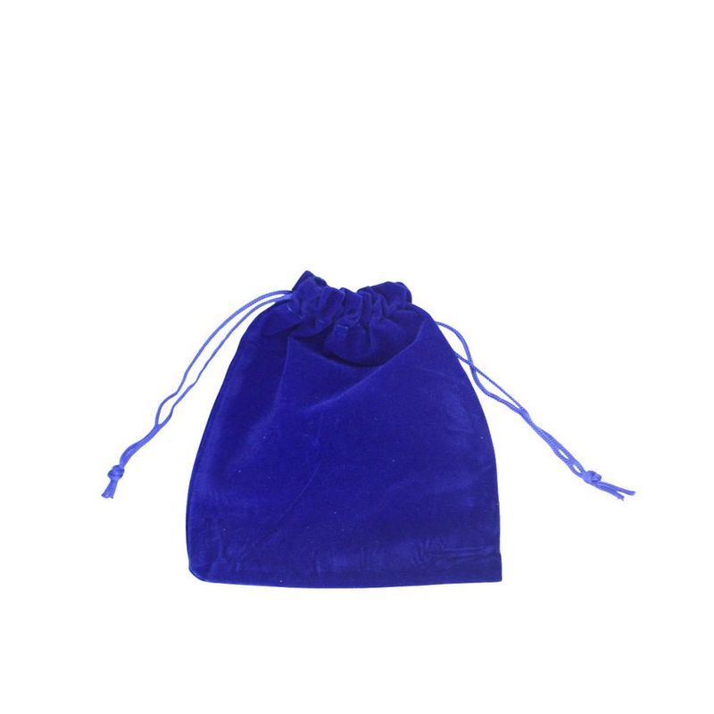 Saco de Poliéster Veludo Azul Escuro 7x9cm Comercial Wei (12 unidades)