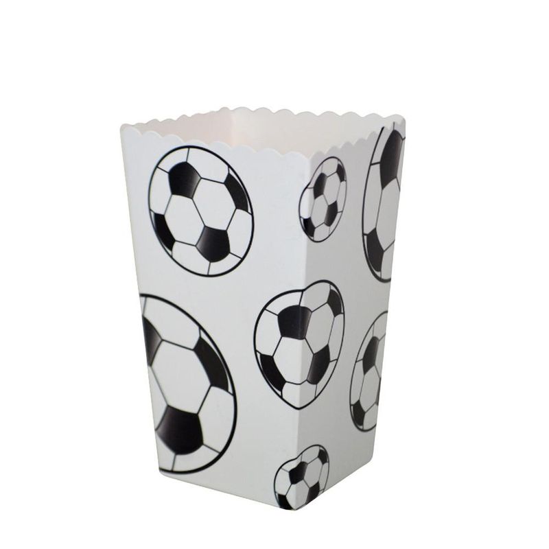 Caixa de Papel Dobrável P/ Pipoca Futebol 11.5x7x5cm Artlille (10 unidades)