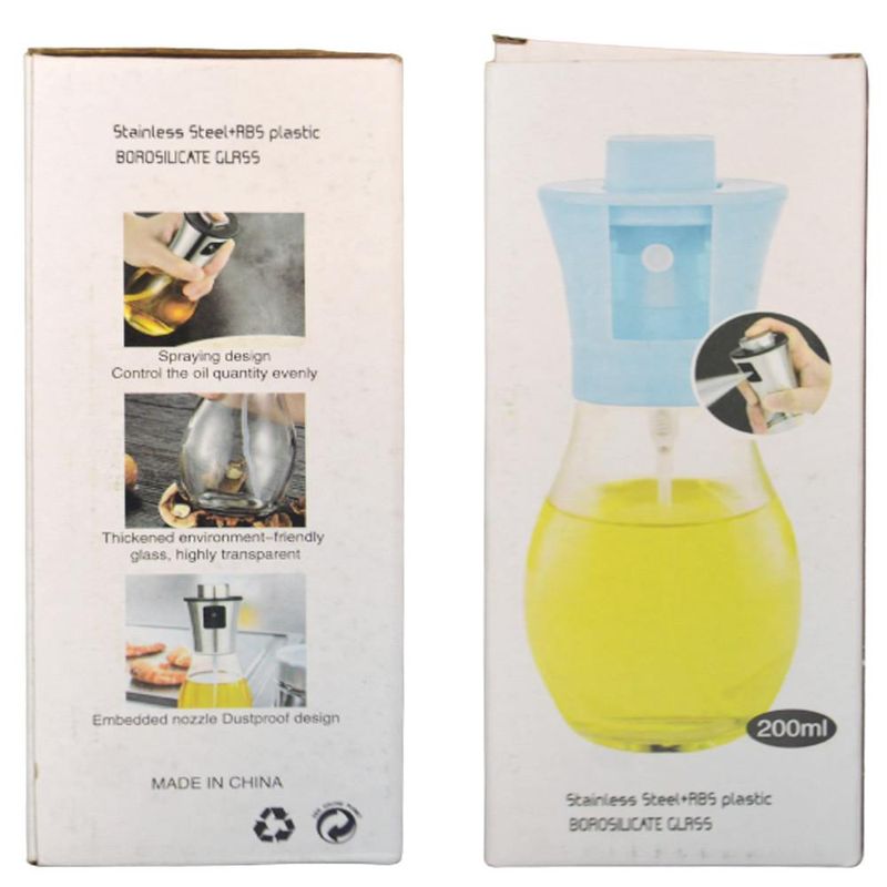 Spray Borrifador Pulverizador de Vidro para Azeite, Vinagre e Temperos 200ml (01 unidade)