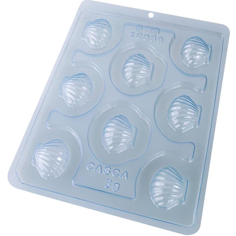 Forma de Acetato C/ Silicone Concha Lapidada 3gr Ref. 10590 BWB (01 unidade)