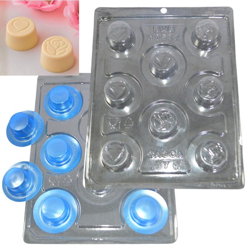 Forma de Acetato C/ Silicone Bombom Love 7gr Ref. 10632 BWB (01 unidade)