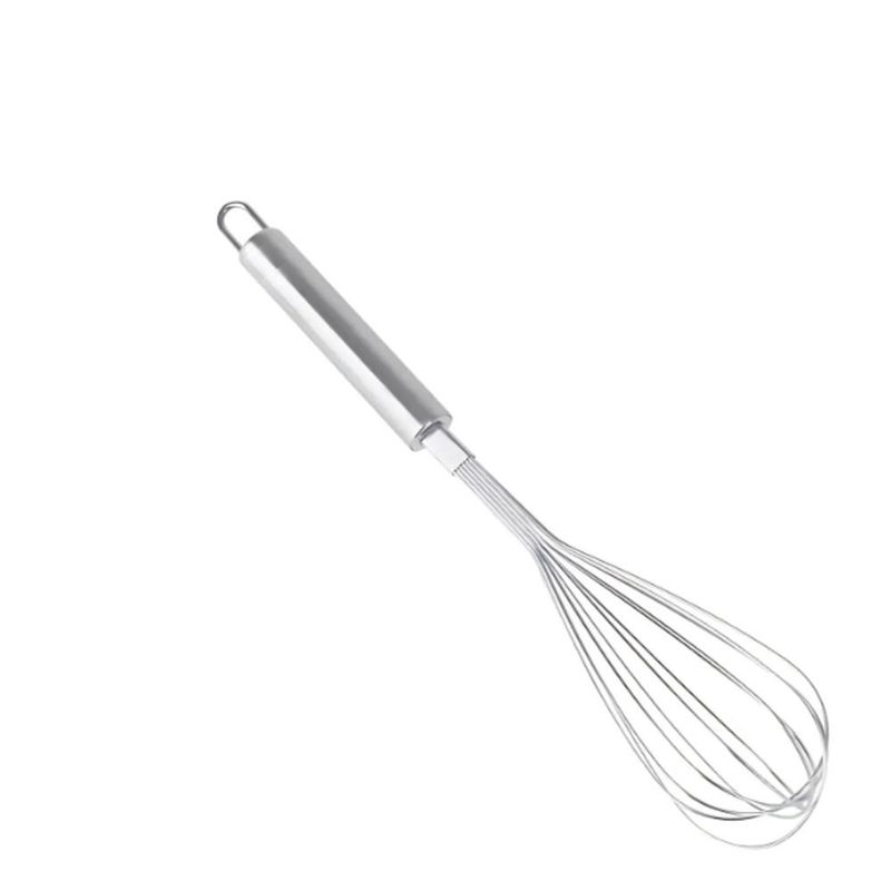Batedor de Inox Fuet Tipo Pera P/ Ovos 24.5x5cm Solrac (01 unidade)