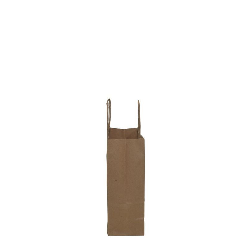 Sacola de Papel Kraft S/ Impressão C/ Alça PP 21x15x8cm Dura Mais JP (10 unidades)